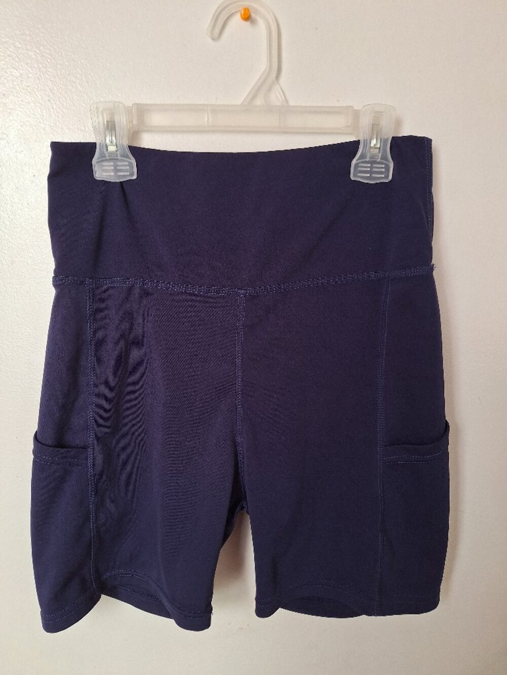 Yoga Shorts Exercise Biking Work Out Navy Blue Size Small 26 inch waist